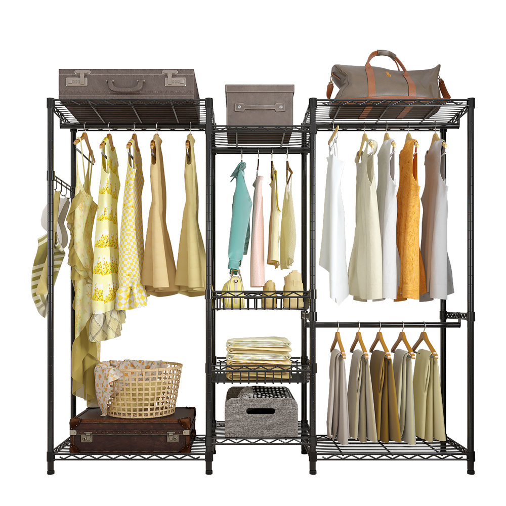 Rebrilliant Liesel 70.87'' Metal Clothes Rack | Wayfair