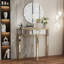 Ancuta 90cm Glass Console Table-91075860