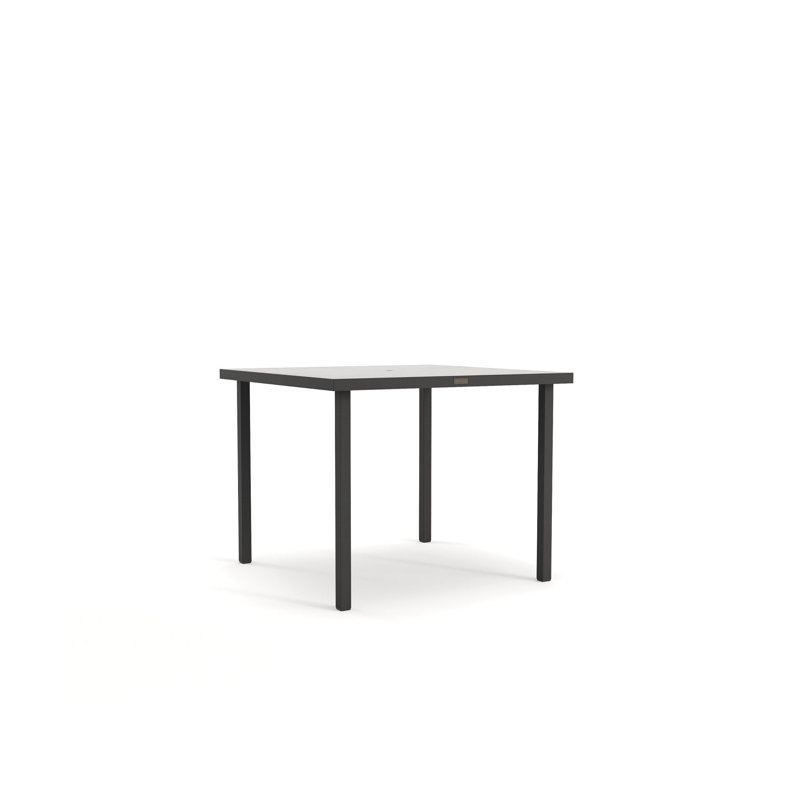 Solid Top Tables Outdoor Balcony Table, Antique Bisque/Beige