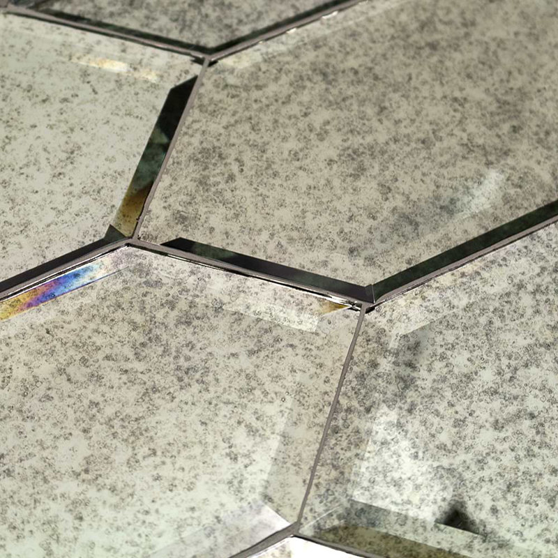 Paris 8x4 Beveled Hexagon Mirror Tile