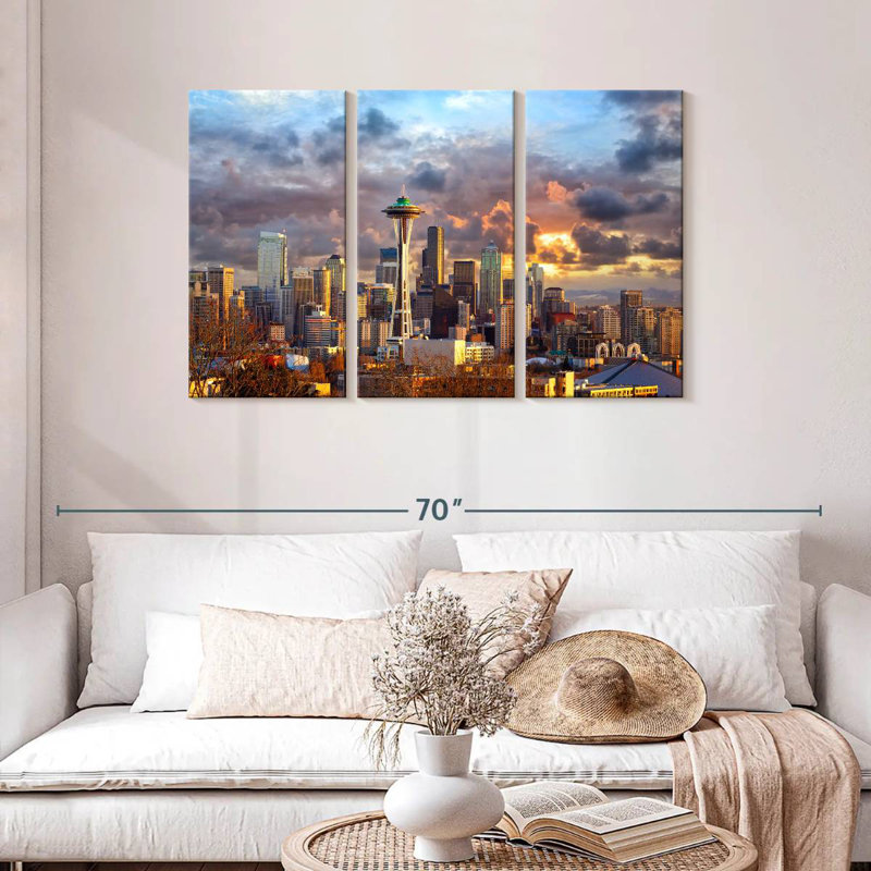 Nicci Seattle Sunset Sky, 28" H x 45" W