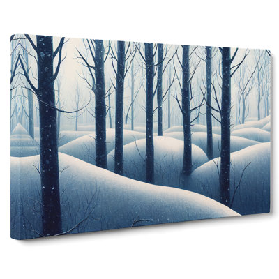 Hopeful Winter Forest - Wrapped Canvas