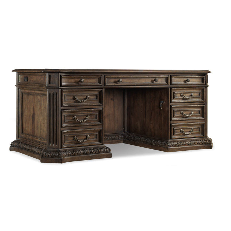 Rhapsody 2 Piece Solid Wood Rectangular Desk with Chair