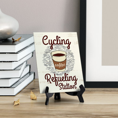 Cycling Refueling Station Table Sign