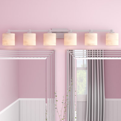 Barre d'éclairage de salle de bain à intensité variable 6 lumières Brey