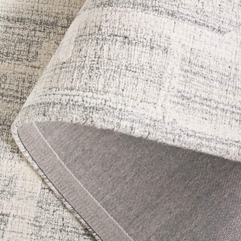 Abstract 460 Hand Tufted Wool Pile Abstract Rug, Rectangle 5' x 8'