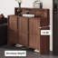 Rangement pour chaussures en bois manufacturé brun noisette