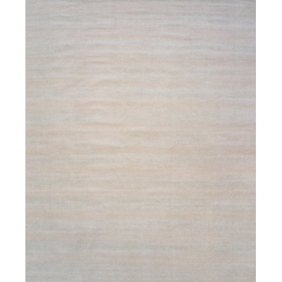 Hand-Knotted Wool/Silk Area Rug