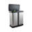 Steel Step On Multi-Compartments Trash & Recycling Bin - 15.85 Gallons
