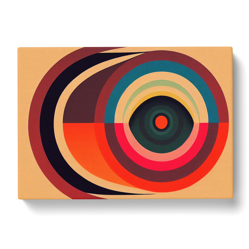Bright Modern Abstract - Wrapped Canvas, 35cm H x 50cm W x 3cm D