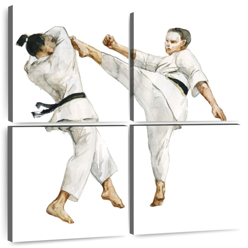 Karate, 45" H x 45" W