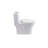 1.1/1.6 GPF Tornado Flush One-Piece Toilet Elongated, Siphonic S-trap 12",Soft Closing Seat, Button on Tank top ,Powerful Dual Flush MAP 1000g, Comfort Chair Seat ADA Height 17", Glossy White-122554719