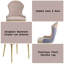 Ensemble de 2 chaises d'appoint Caolan