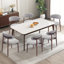 Chaise d'appoint rembourrée en bois massif Vannie-126400237-95087033