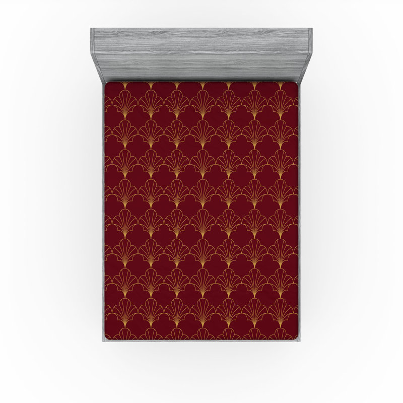  Ensemble de draps-housses pour chambre d'amis, Bourgogne / brun sable, Très grand