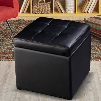 Plainview Vegan Leather Storage Cube
