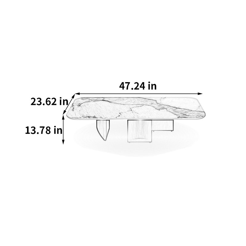 Crittenton, 13.78" H x 47.24" W x 23.62" D