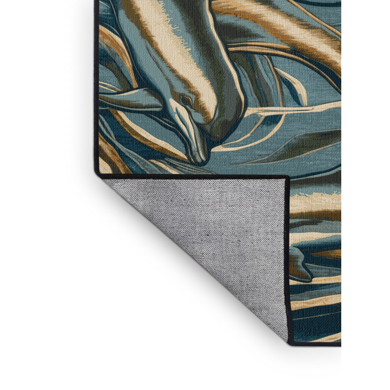 Machine Washable Nature Gray Area Rug