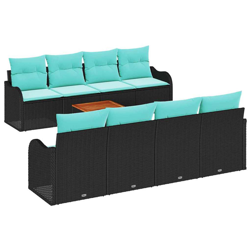 Ensemble de canapé de jardin 9 pièces vidaXL