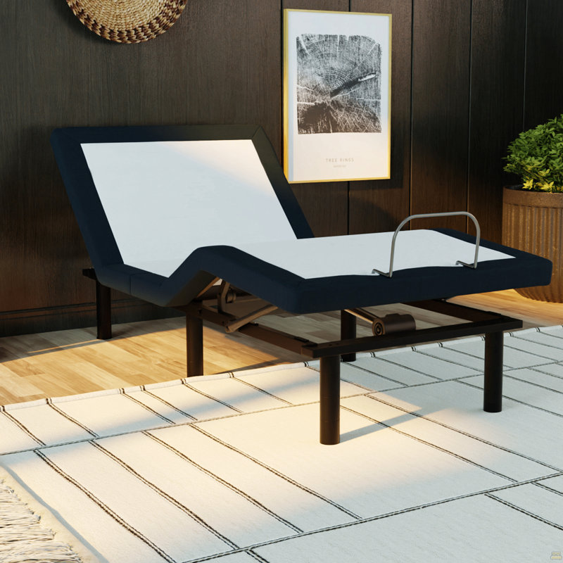 Modèle 3 avec base ajustable simple: dégagement nul, Lit simple