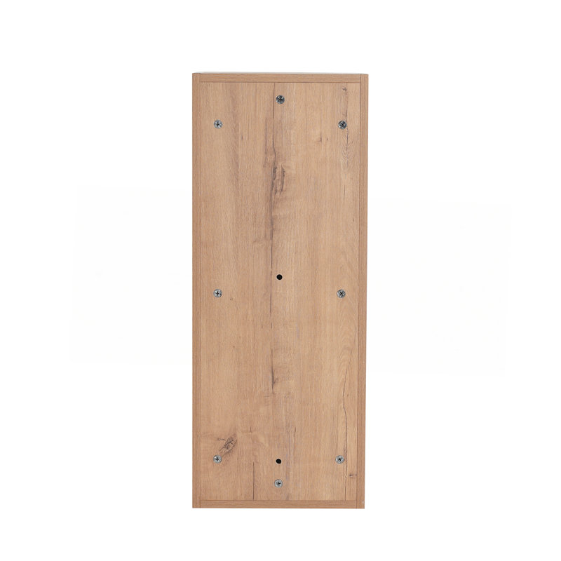 36" Bathroom Side Cabinet,Soft Close Doors,Float Mounting Design,Imitative Oak