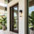 Alvime 19.5" H Modern Outdoor Wall Mount Lantern with Seedy Glass Shade-1090492979