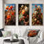 «Desert Euphoria Flowers», 3 pièces sur toile-810021492-810021491