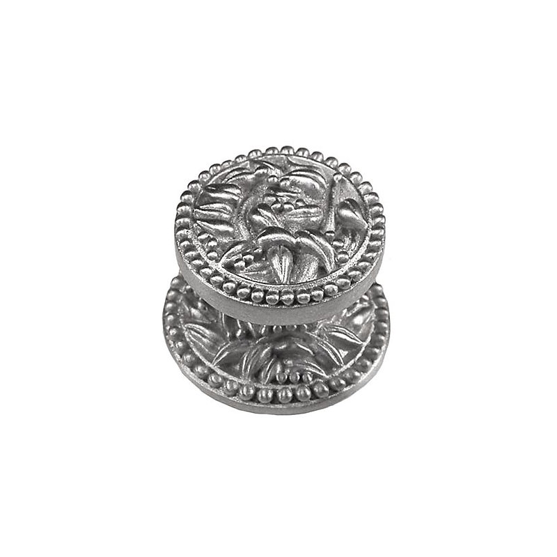 San Michele Mushroom Knob, Polished Nickel, 1" H x 1" W x 0.875" D