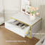 Ensemble de chambre à coucher 3 pièces Smart Bed en cuir avec 2 tables de chevet flottantes à DEL-156160482-156160484