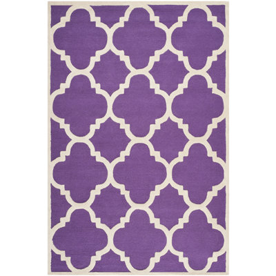 Keith Geometric Wool Hand Woven Area Rug
