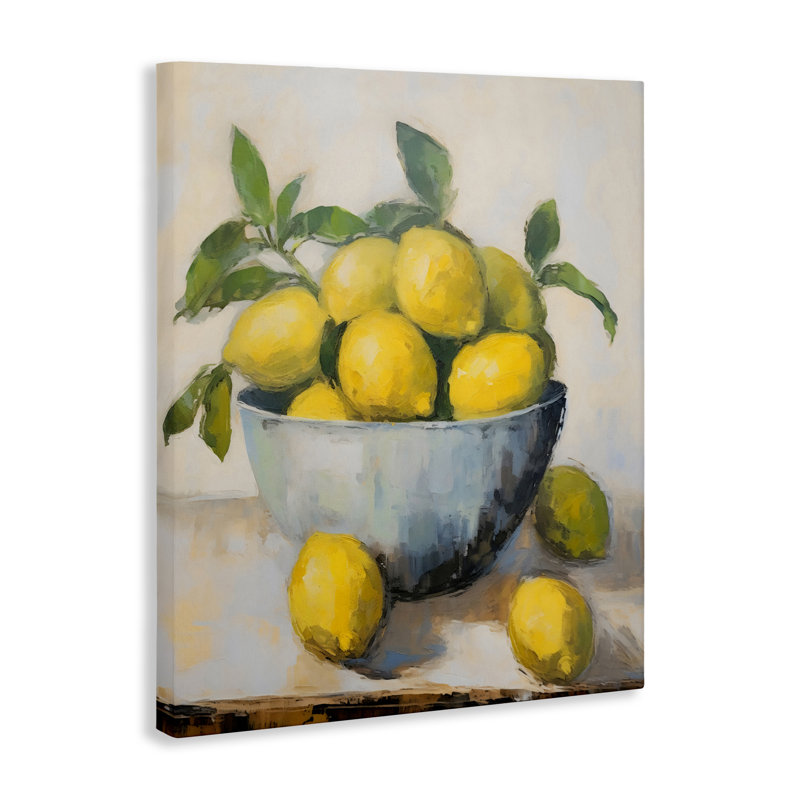 Nature morte au citron, design par Creative Studio, H 40 po x l 30 po