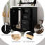 Meuble-lavabo de 30 po avec lavabo en résine - Bois massif, option de rangement abondante en bois noir rétro