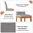Fabric Upholstered Parsons Dining Chairs With Solid Wood Legs, Set Of 2, Beige-591131283