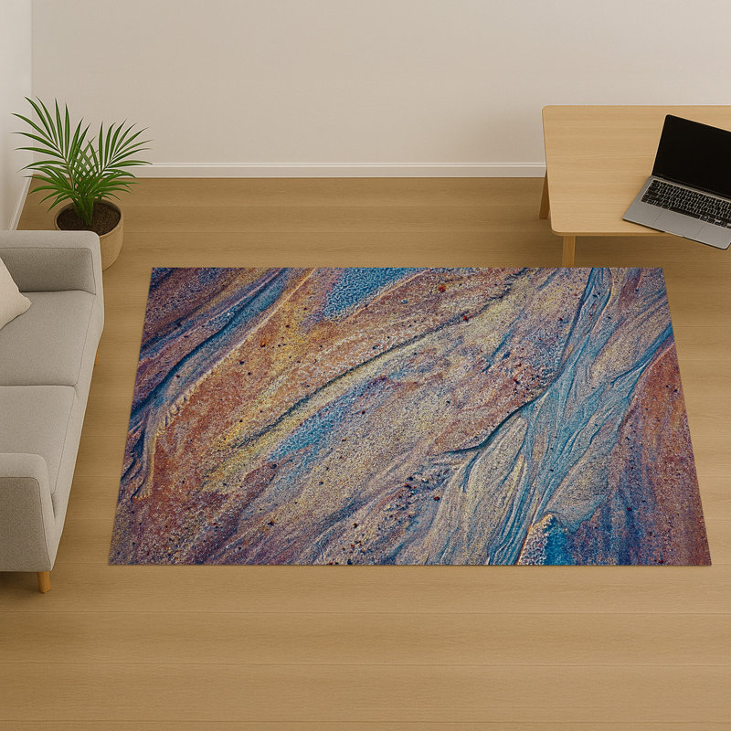 Abstract Area Rug, Rectangle 90 x 150 cm