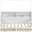 Lit de jour double en bois avec tablettes de rangement, lit multifonctionnel avec deux tiroirs de rangement et bureau d'étude-1567263212-1567263213