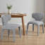 49.53cm H Cotton Upholstered Metal Upholstered Back Side Chair-409866276