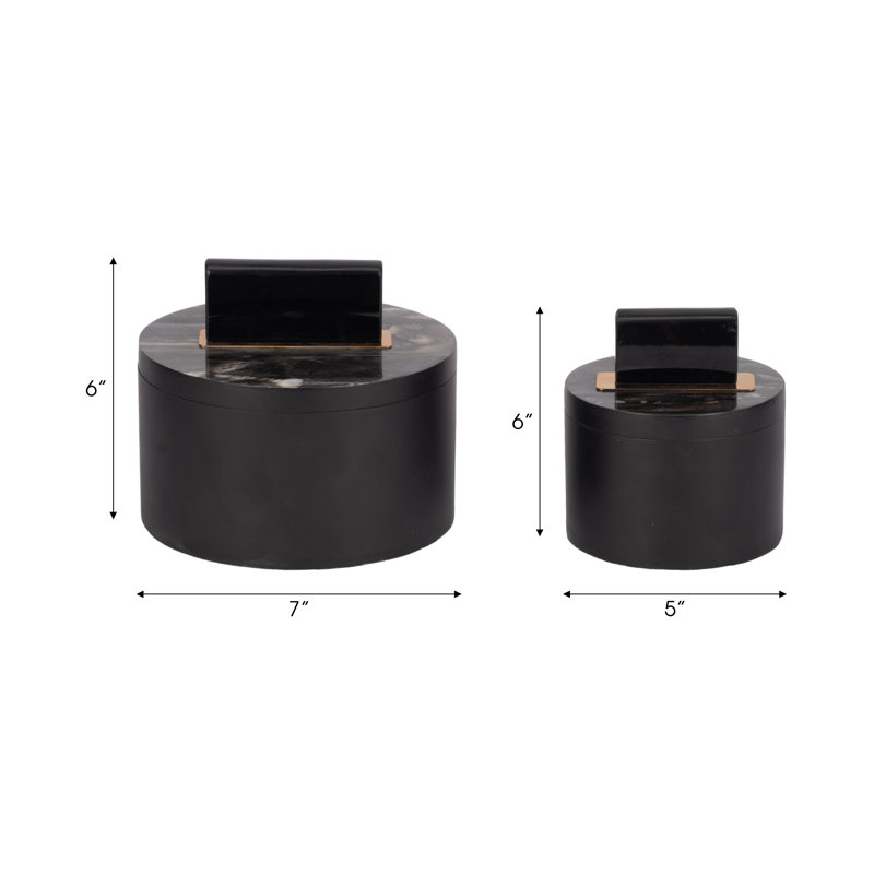 Kiren 2 - Piece Handmade Decorative Box