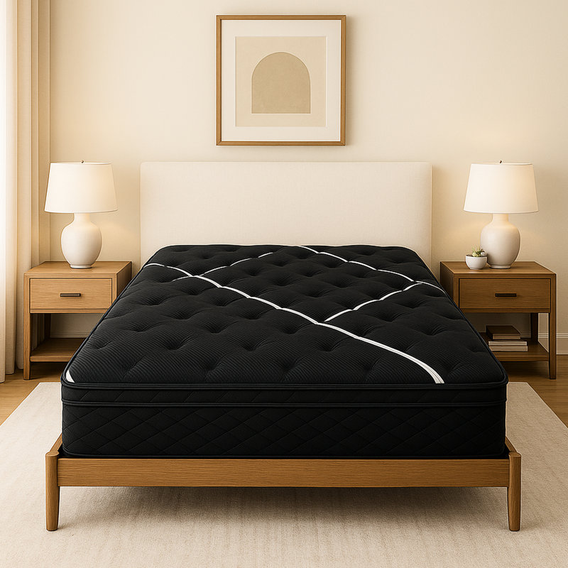 Matelas pour lit de très grand lit avec technologie de refroidissement, mousse de soutien et - Affaissement merveilleux à double utilisation, support, repos en mousse à mémoire de forme gélifiée