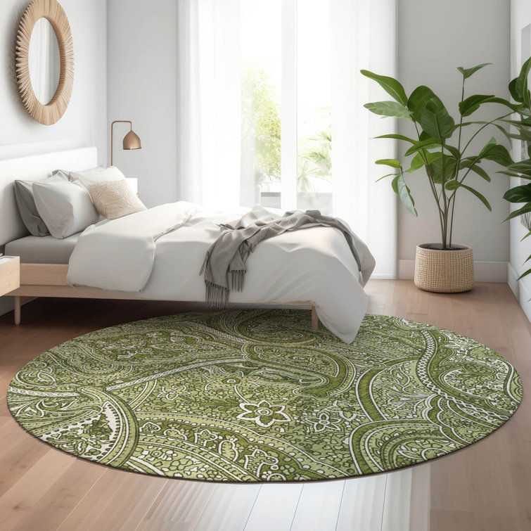 Premium Machine Washable Cerrito Green Rug