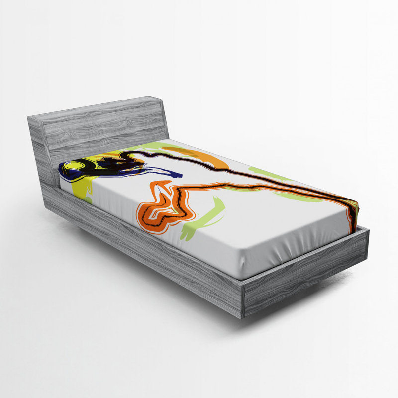 Drap-housse en microfibre Basketball, Drap-housse simple TG