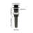 Bathroom Sink Pop Up Drain Without Overflow,stainless Steel,one Piece,-106360133