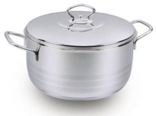 Korkmaz Stainless Steel Dutch Oven with Lid 7 Quart