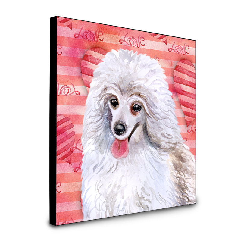 Panneau mural d’art Durflinger, Caniche 2