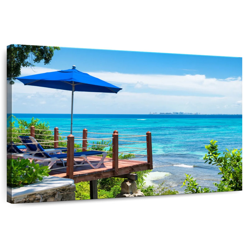 Gillard à Cancun, H 30 po x l 45 po