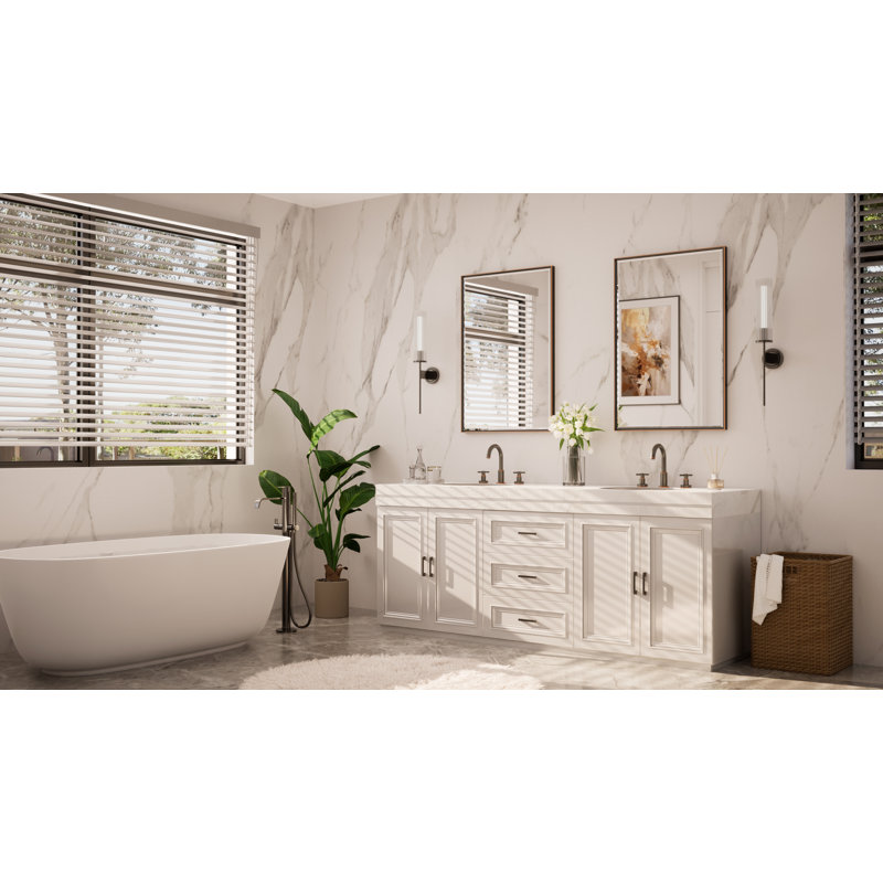Areiona Beveled Bathroom Accent Vanity Mirror, Oil Rubbed Bronze, 24" x 36"