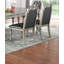 Ensemble de 2 chaises d'appoint Majestic Formal Gris / Argent