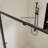 44-48" W X 72" H Scalable Adjustable Frame Shower Door With 1/4"(6Mm) Clear SGCC Tempered Glass,Transparent Safety Film For Glass,Aluminium Alloy Matte Black Finish ,Reversible Installation