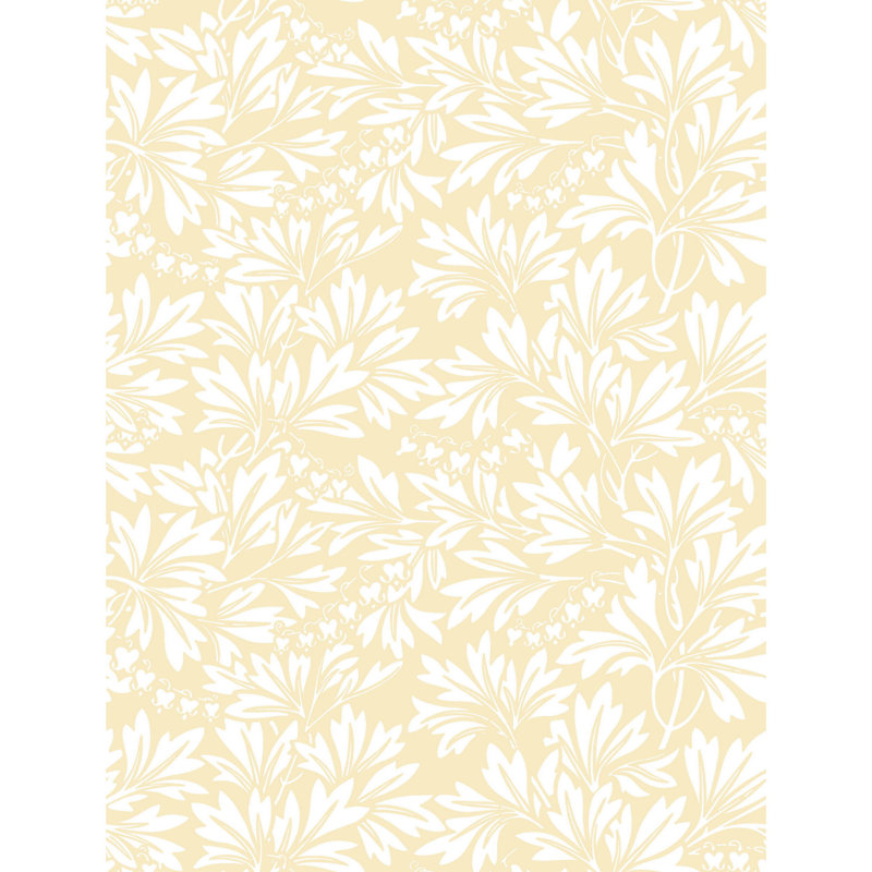 Dialytra Floral Wallpaper Roll, Yellow