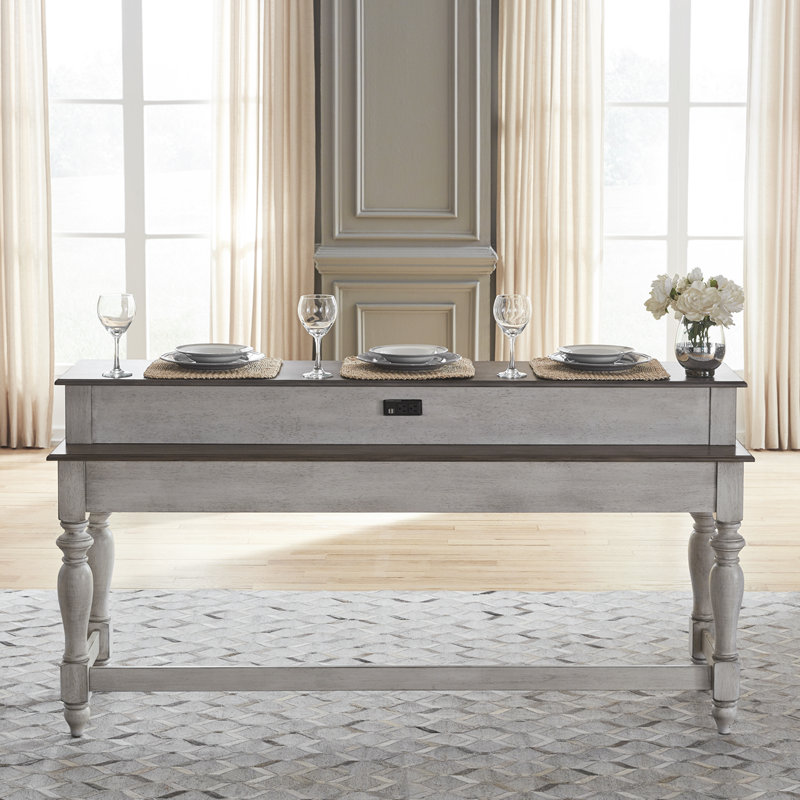 Console Cassady avec station de charge, Blanc