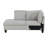 Velvet L-Shaped Sectional Left Hand Facing-97429997